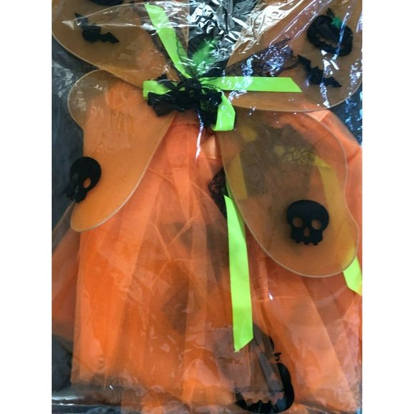 Halloween Fairy Costume Girls Tutu Butterfly Set Wings Ages 5 + Dress Up NWT - Picture 8 of 9